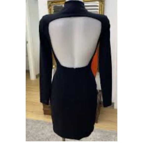 Solace London Women's Black Backless Mini Dress Size 10 Party Cocktail - Picture 2 of 9
